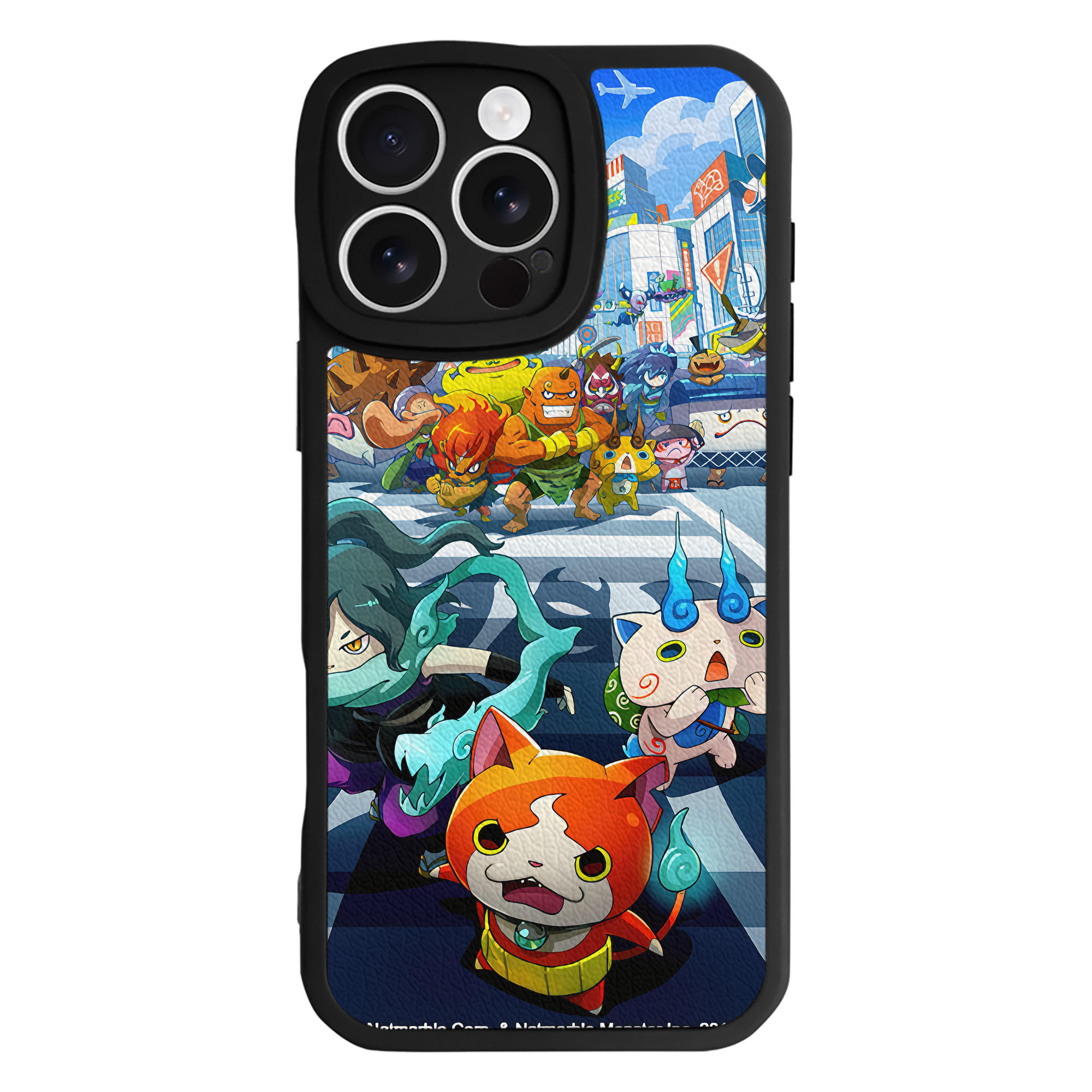 （画像用） 妖怪ウォッチ Yo-kai Watch 【iPhone 16シリーズ対応】シリコンスマホケース（レザー調） 材質：シリコン